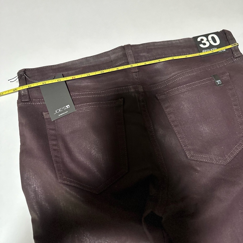Joe’s Skinny Ankle Stretch Jeans Eggplant SZ 30 - Picture 4 of 4